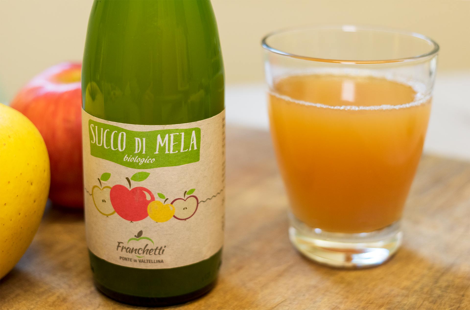 Succo di mela torbido BIO (250 ml x 12 bottiglie) – Franchetti Frutta